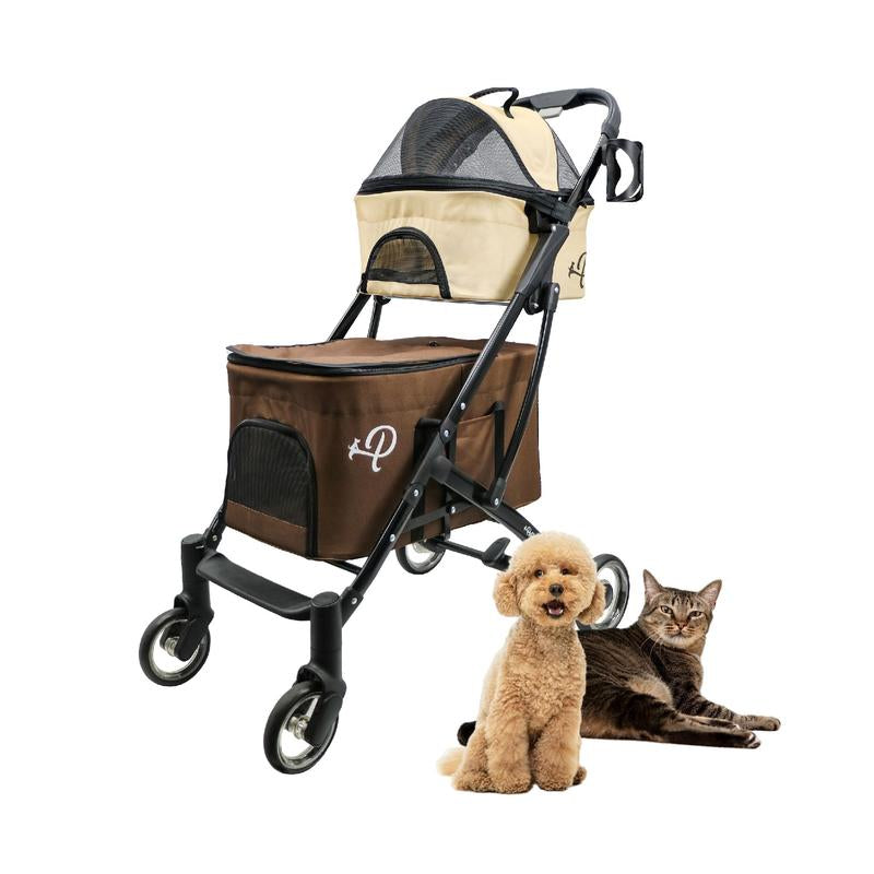 Deluxe Double Decker Pet Stroller – Ultimate Comfort & Convenience for Your Pets